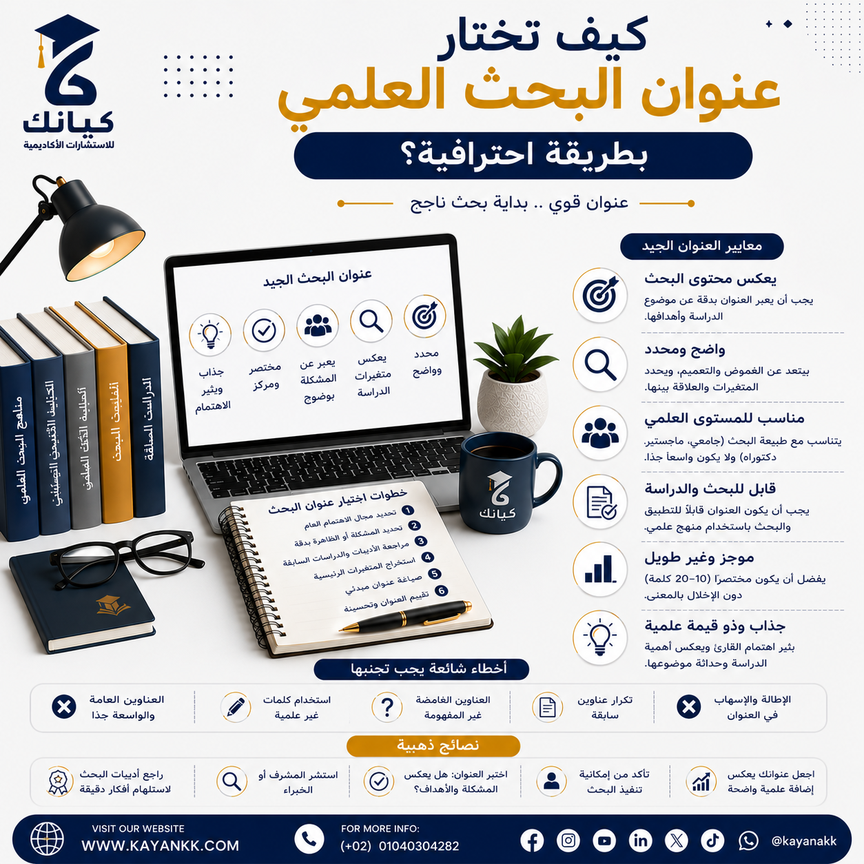 كيف تختار عنوان البحث العلمي بطريقة احترافية؟