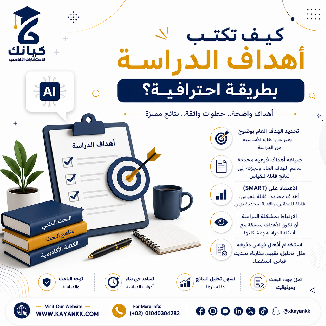 كيف تكتب أهداف الدراسة بطريقة احترافية؟