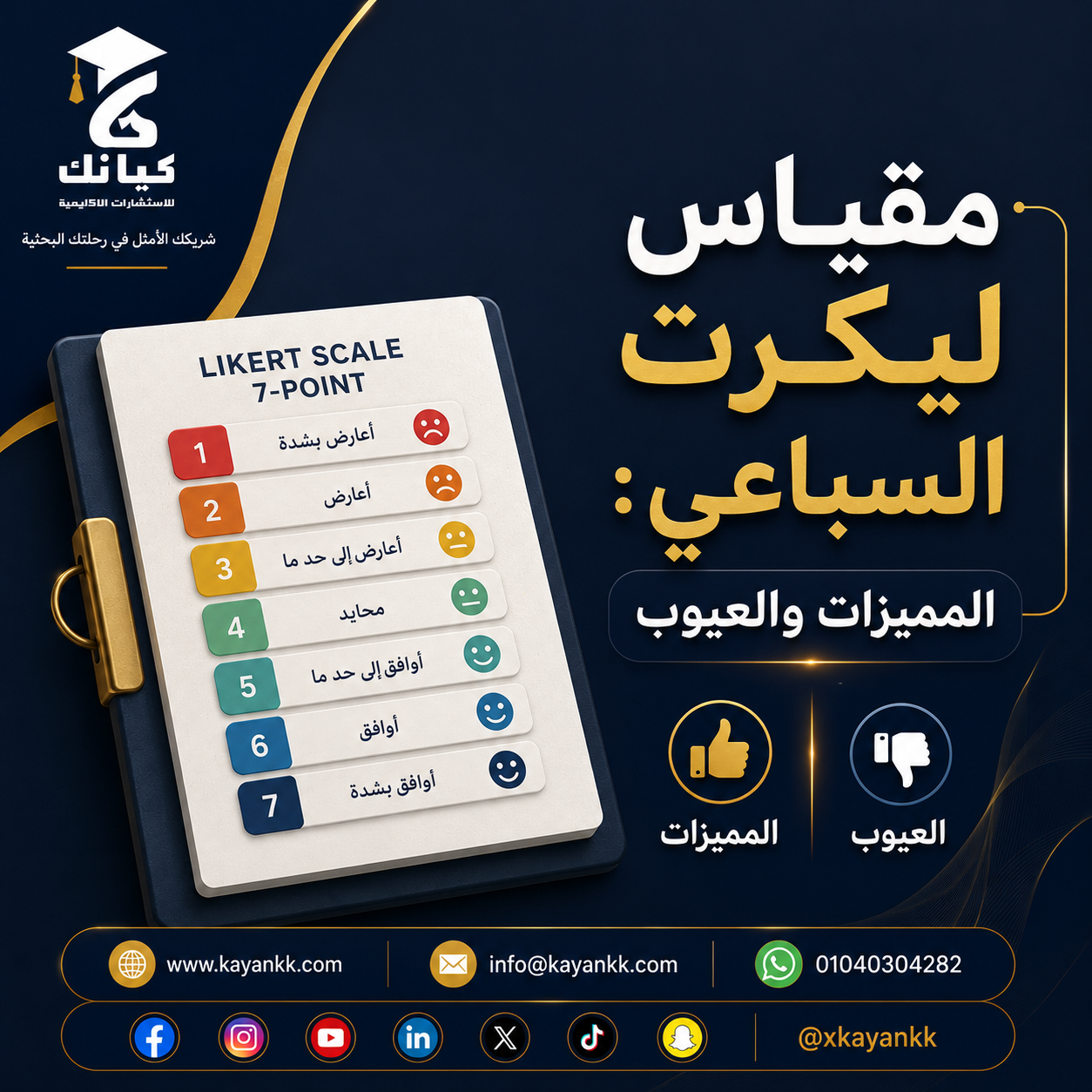 مقياس ليكرت السباعي: المميزات والعيوب