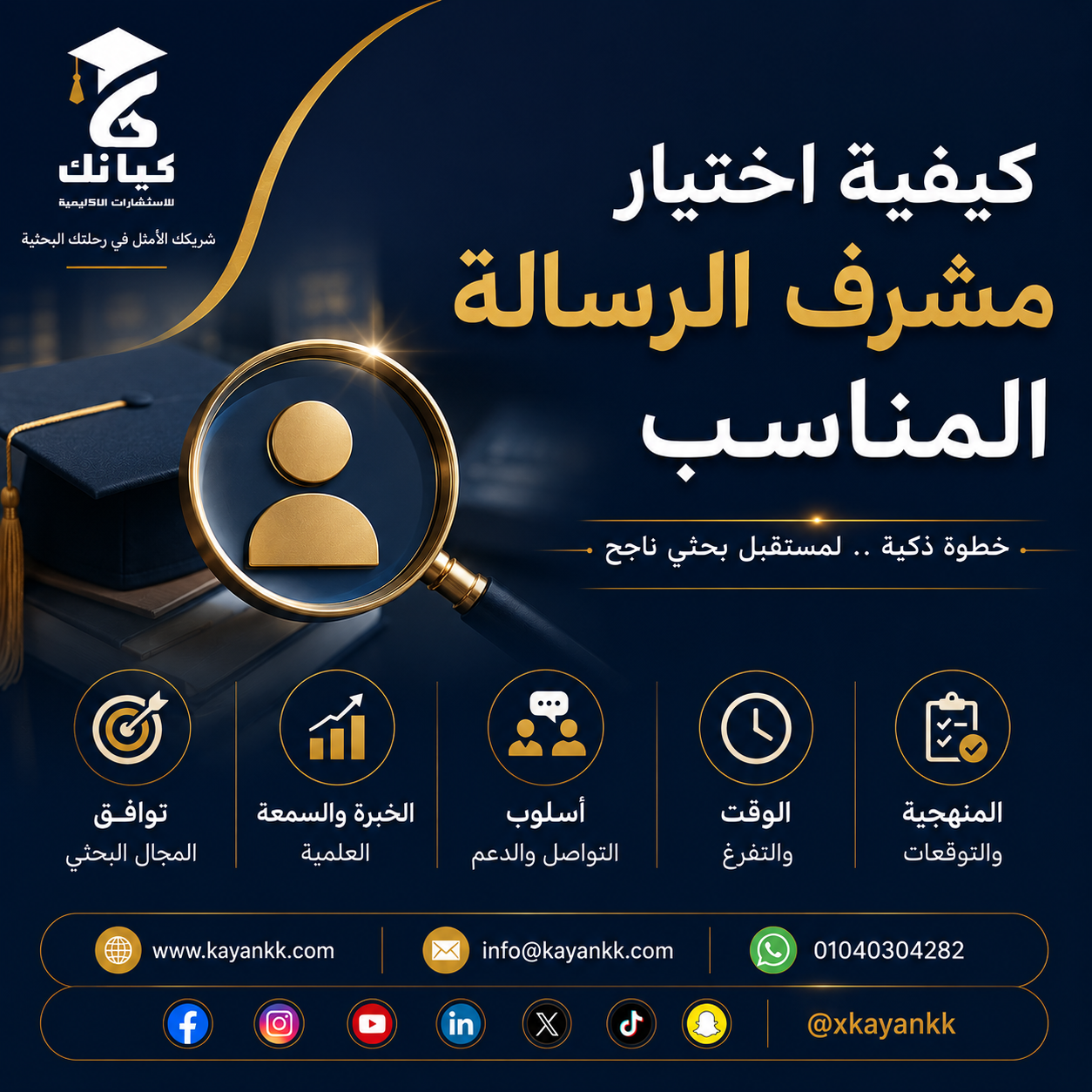 كيفية اختيار مشرف الرسالة المناسب