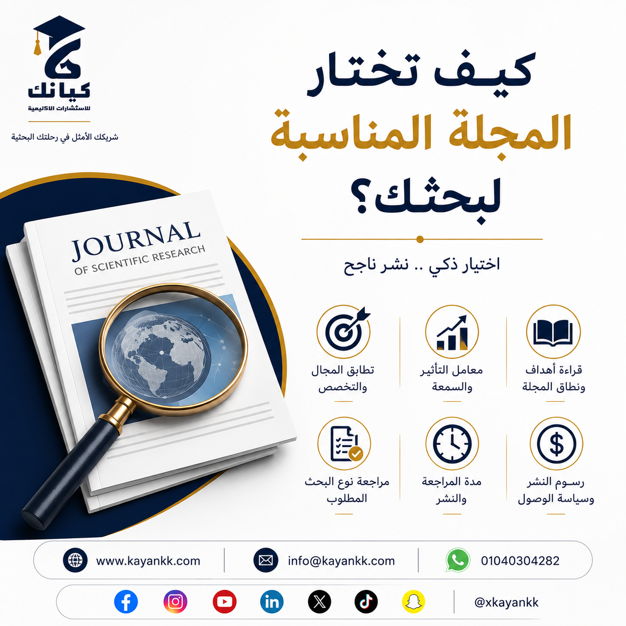 كيف تختار المجلة المناسبة لبحثك؟