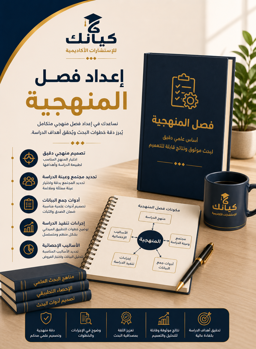إعداد فصل المنهجية