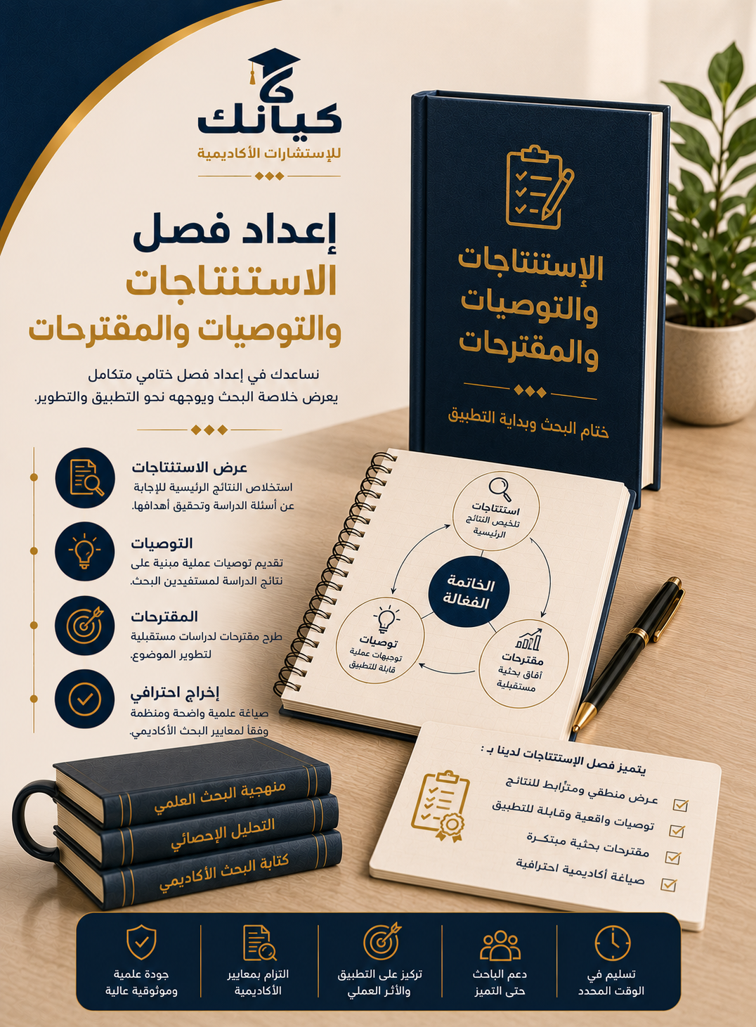 إعداد فصل الاستنتاجات والتوصيات والمقترحات